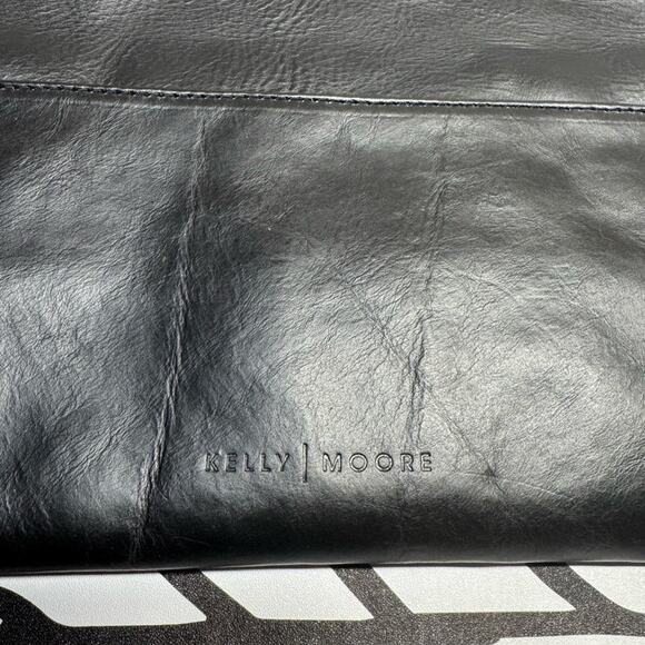 Kelly Moore Black Leather Clutch with tassel zip - Picture 3 of 8